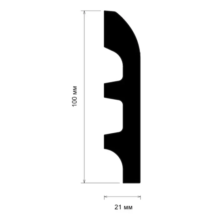 Плінтус поліуретановий Gaudi Decor CR 3242 - Зображення 2