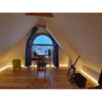 Алюмінієвий плінтус прихованого монтажу для LED-підсвітки 80 мм анодований - Зображення 4