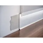 Алюмінієвий плінтус прихованого монтажу для LED-підсвітки 80 мм анодований