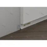 Алюмінієвий плінтус тіньового шва 20 мм. білий