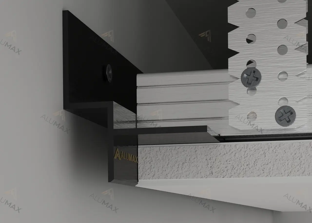 Профіль для тіньового шва 10 мм - АПТШ 10 фарбований Чорний 3,0 м. - Зображення 1