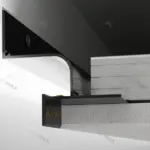 Профіль тіньового шва АПТШ 21 LED фарбований Чорний 3,0 м.