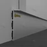 Плінтус прихованого монтажу 55 мм анодований