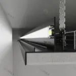 Універсальний профіль теневого шва АПТШ 50 мм LED чорний