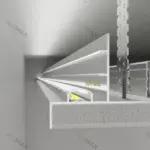 Універсальний профіль тіньового шва АПТШ 50 мм LED білий