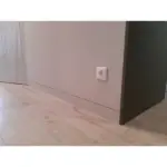 Плінтус прихованого монтажу 60 мм для гіпсокартону Білий - Зображення 2