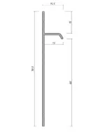 Плінтус прихованого монтажу 60мм для гіпсокартону Білий - Зображення 4