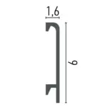 Плінтус полімерний Grand Decor HCR 508 - Зображення 2