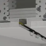 Однорядний карниз прихованого монтажу 68х15х15 Без покриття