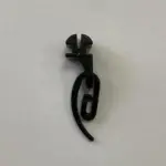 Бігунок класичний посилений до однорядного карнизу прихованого монтажу 68х15х15 Чорний