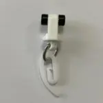 Швидкісний роликовий бігунок до однорядного карнизу прихованого монтажу 68х15х15 Білий