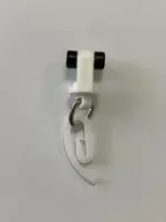 Швидкісний роликовий бігунок до однорядного карнизу прихованого монтажу 68х15х15 Білий