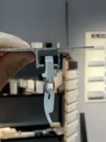 Швидкісний роликовий бігунок до однорядного карнизу прихованого монтажу 68х15х15 Білий - Зображення 2