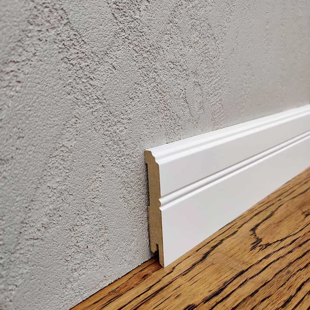 6590824220_w640_h640_plintus-mdf-80h12h2000 Плінтус МДФ 80х12х2000 RAL 9003 білий MDF LF-01 - Зображення 1