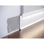 Алюмінієвий плінтус прихованого монтажу для LED-підсвітки 60 мм анодований