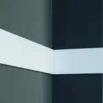 Плінтус поліуретановий гладкий Gaudi Decor CR 956