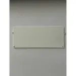 Алюмінієва заглушка до дворядного карнизу прихованого монтажу 172х53 Біла