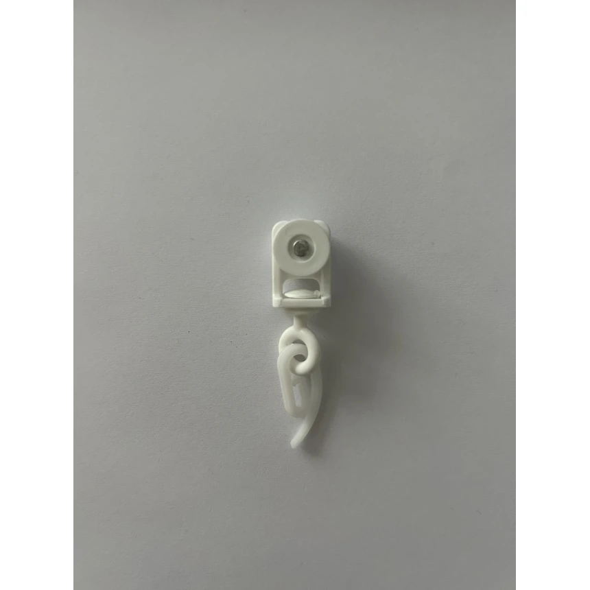 зображення_viber_2025-10-16_15-35-32-583-860x860 Швидкісний роликовий бігунок до дворядного карнизу прихованого монтажу BIG 172х53 Білий - Зображення 1