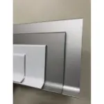 Плінтус алюмінієвий 60мм накладний (срібло) - Зображення 3