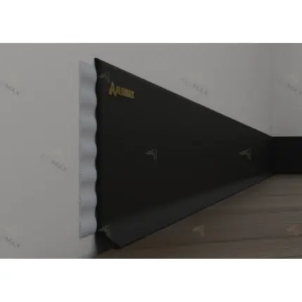 Плінтус алюмінієвий 80мм накладний фарбований в RAL