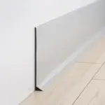 Плінтус алюмінієвий 60мм накладний (срібло)