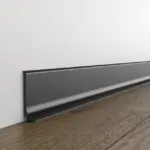 Накладний алюмінієвий плінтус 40мм, фарбований в  RAL