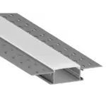 Врізний роздільний профіль для гіпсокартону з LED каналом 75Х35Х15