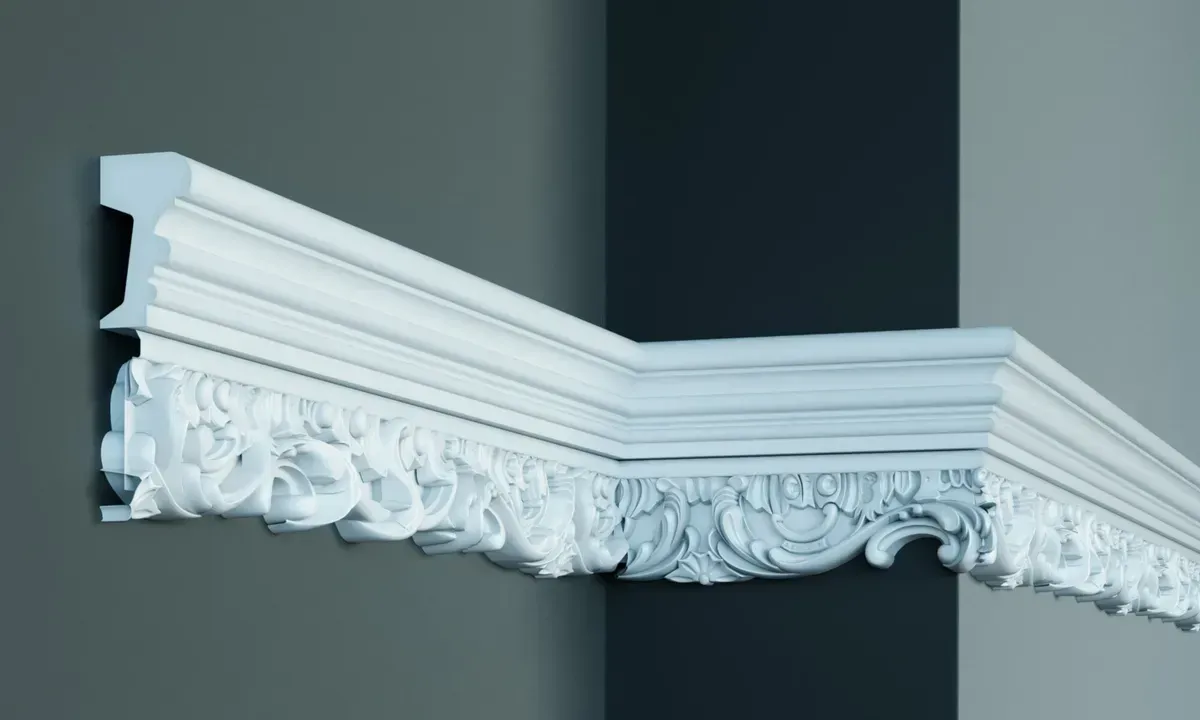 89565874043472.webp Молдинг поліуретановий з орнаментом Gaudi Decor CR 608 - Зображення 1