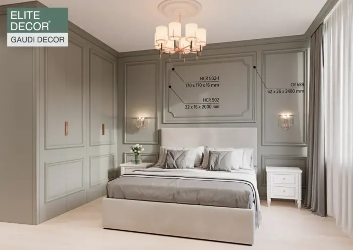 Молдинг поліуретановий гладкий Gaudi Decor CR 689 - Зображення 3