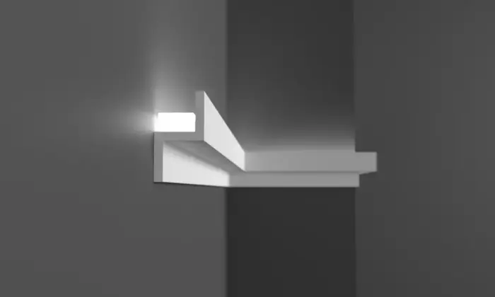 Молдинг полімерний для LED освітлення Grand Decor KH 902 - Зображення 2