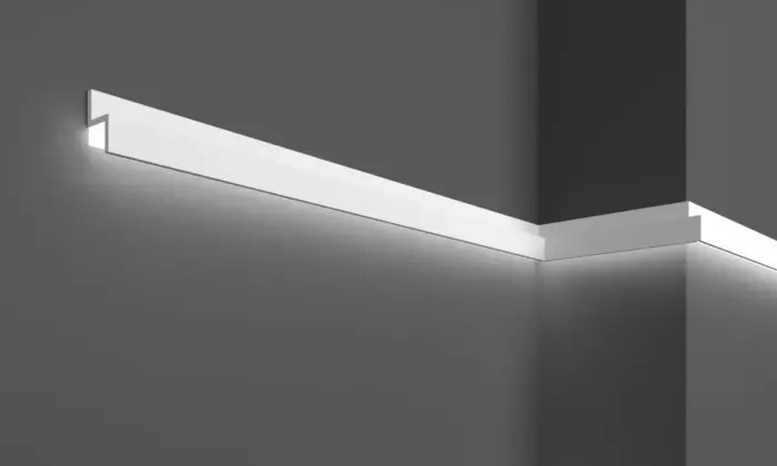 Молдинг полімерний для LED освітлення Grand Decor KH 902 - Зображення 4