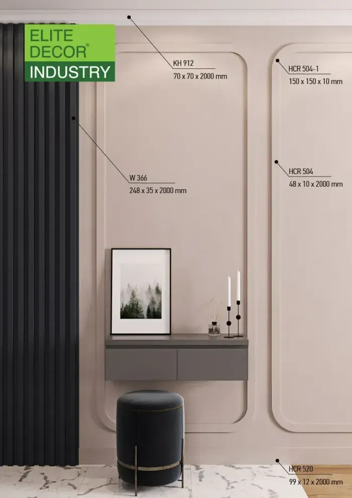 Молдинг полімерний Grand Decor HCR 504 - Зображення 5
