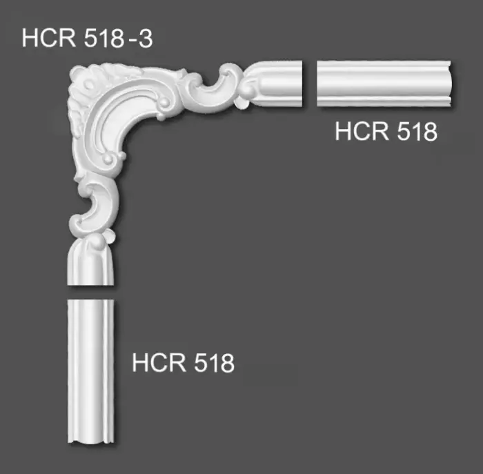 Молдинг полімерний Grand Decor HCR 518 - Зображення 9