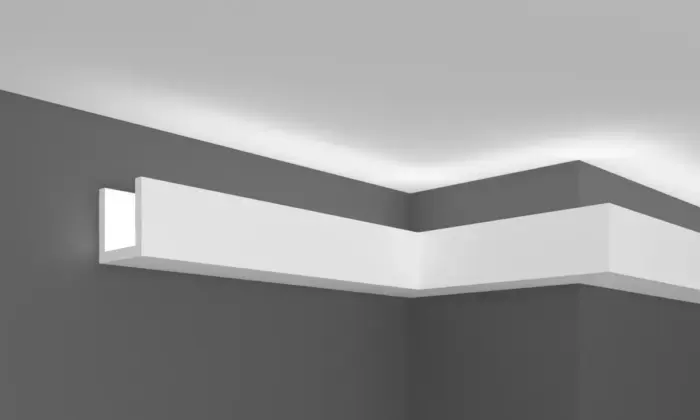 Молдинг полімерний для LED освітлення Grand Decor KH 901 - Зображення 5
