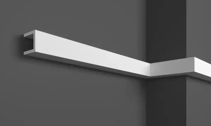 Молдинг полімерний для LED освітлення Grand Decor KH 901 - Зображення 2