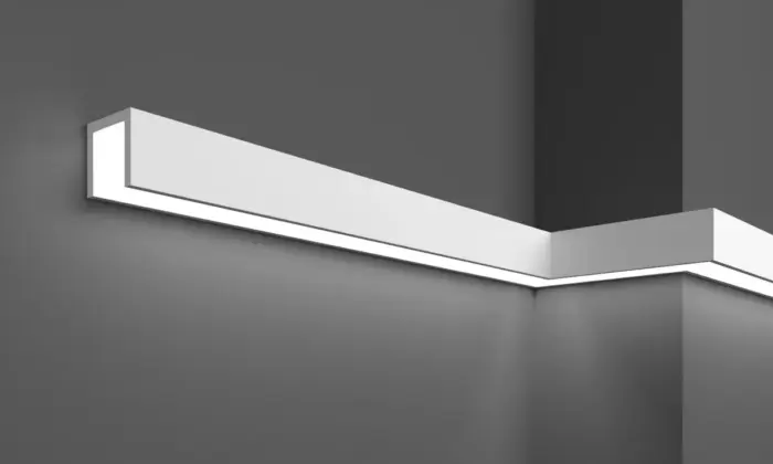 Молдинг полімерний для LED освітлення Grand Decor KH 901 - Зображення 3