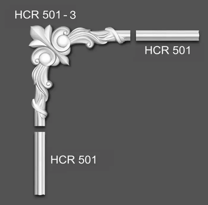 Молдинг полімерний Grand Decor HCR 501 - Зображення 7